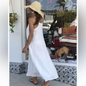 White dress/ beach cover up size small NWT